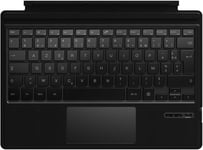 Surface Pro Clavier Français pour Microsoft Surface Pro 7 Plus/Pro 7/Pro 6/Pro 5/Pro 4/Pro 3, Clavier AZERTY sans Fil Bluetooth, Type Cover avec Pavé Tactile et Batterie Rechargeable-Noir