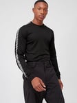 Helly Hansen Ski HH LIFA&reg; Stripe Crew Sweat Top -Black , Black, Size 2Xl, Men