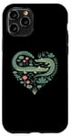 iPhone 11 Pro Cute Alligator Heart Crocodile Gator for Kids Case