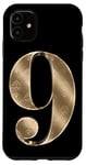 Coque pour iPhone 11 9 (neuf) Numéro préféré d'anniversaire Motif fleur de lys