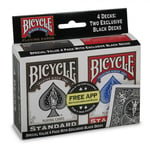 Bicycle Standard Playing Cards 4 Pack Black and red