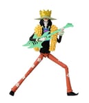 BANDAI Anime Heroes One Piece Figures Brook Action Figure | 17cm Articulated Brook Anime Figure With Extra Accessories One Piece Action Figures Pirate Toys Range | Excellent Anime Gift