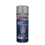 Julien Peinture Aérosol Special pour Jantes - Voitures et 2 roues - Gris Brillant 400ml