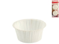 Lot 20 Petits Boîtier Striés en Papier pour Muffin Blanc 5032 Vacuvin