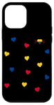 Coque pour iPhone 12 mini Colombian Heart Pride National Colors Love