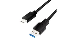 LogiLink CU0171 USB-kabel 3 m USB 3.2 Gen 2 (3.1 Gen 2) USB A USB C Sort