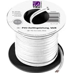 TRU COMPONENTS 1571331 Flätad kabel 2 x 0.75 mm² Vit 10