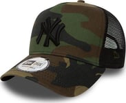 New Era New York Yankees Clean A Frame Trucker Keps Grön Universal (11579473)