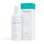 colibri skincare NIGHT CREAM (80ml) - Crème de nuit anti-rides avec rétinol, acide hyaluronique et céramides pour femme et homme - Soin de nuit pour le visage, le cou et le contour des yeux