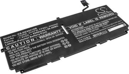 Kompatibelt med Dell XPS 13 9300 i5 FHD, 7.6V, 6500 mAh