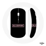 Souris Sans Fil Blackpink in Your Area Groupe de K-pop Logo Rose Fond Noir