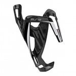 Elite Vico Carbon Bottle Cage - Matt Black / White Fibre Black/White