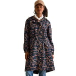 Joules Womens Holkham Packaway Lightweight Waterproof Coat - Navy - Size 12 UK