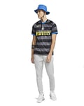 Nike Inter M NK BRT STAD JSY SS 3R T-Shirt Homme, Dark Grey/(Tour Yellow) (Full Sponsor), FR : XS (Taille Fabricant : XS)