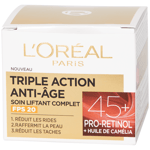 L OREAL CREME VISAGE JOUR TRIPLE ACTION SOIN 45+ LIFTANT COMPLET SPF20 50ML