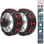 Chaine neige vehicule non chainable Polaire grip 235/55R18 255/45R19 195/55R20 - Noir