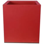 Riviera - Pot Rouge Plastique Carré 40 x 40 cm