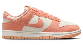 Chaussures sportswear nike dunk low blanc rose femme