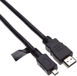 Micro Hdmi Vers Hdmi Câble Adaptateur Cordon Convertisseur Compatible Avec Connecter Tablettes Video Caméra Nikon Coolpix : Aw110 Aw120 Aw130 L620 L820 L830 L840 P330 P340 P600 P61[CAB300568]