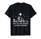 Joy To The World Christmas Nativity Christian Birth Of Jesus T-Shirt