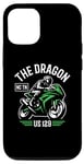 Coque pour iPhone 15 Pro The Dragon 129 TN and NC USA Sport Bike Moto Design
