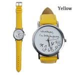 Wrist Watch Compass Timer Quartz Analog Yellow