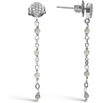 Boucles oreilles Orusbijoux  Boucles D'oreilles Argent Rhodié Pendantes Gouttes Pierres