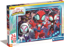 Clementoni Pussel 24 Bitar Maxi Super Colour Spidey Och Super Buddies