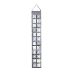 Heitmann DECO 91562 Calendrier de l'Avent en Feutre à remplir, Gris, Plastique, 39 x 23 x 3,5 cm