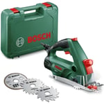 Bosch Mini scie circulaire manuelle "Universal" PKS 16 avec coffret, et 3 lames 06033B3000