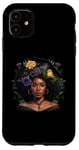 Coque pour iPhone 11 Black Queen Graduation Femme Noire Graduate Graduation