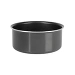 Crealys 523575 Casserole Aluminium pressé Noir Ø 16 cm H 7.5 cm - Revêtement intérieur anti-adhésif sans PFOA -compatible manche DECLIC NEW (non inclus) - Tous feux dont induction