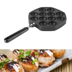 12 Cavities Takoyaki Pan Aluminum Takoyaki Grill Pan Thickened Plastic Handle