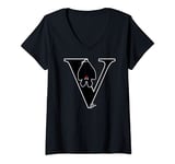 Womens Vampire Bat ABC Alphabet Animal Bat V-Neck T-Shirt