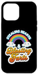 Coque pour iPhone 12 Pro Max Stealing Hearts & Blasting Pets Funny Valentines Rainbow