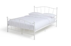 Argos Home Fleur Double Metal Bed Frame - White