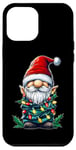 Coque pour iPhone 12 Pro Max Nain de jardin Chapeau de Noël