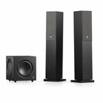 Audio Pro A38 &amp; SW-10 aktivt 2.1 högtalarpaket, svart