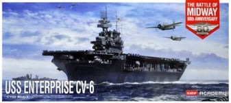 Liimattava malli Academy Hobby 14409 USS Enterprise CV-6 "Battle of Midway" 1/700