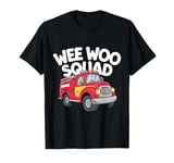 Funny Firefighter Art For Men Women Kids Fire Truck Fireman T-Shirt