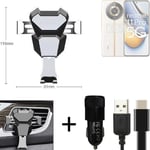  For Realme 11 5G Airvent mount + CHARGER holder cradle bracket car clamp