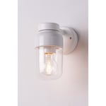 Ohm Wall Vägglampa LED E27 Vit 100/210 Klarglas IP44