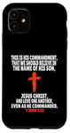 Coque pour iPhone 11 1 Jean 3:23 Écritures des versets de la Bible