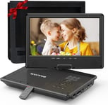 WONNIE 12.5" Portable DVD Player with 10.5" Swivel HD Screen,5-Hour Built-in Car