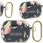 Guess N.3 Flower Collection-deksel til AirPods Pro - blå