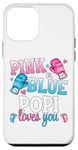 iPhone 12 mini Pink Or Blue Popi Loves You Boxing Gender Reveal Party Case