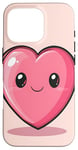 Coque pour iPhone 16 Pro Kawaii Coeur Cartoon Saint-Valentin