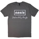 Oasis Unisex T-Shirt: Definitely Maybe Distressed Text Logo (XX-Large)