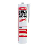 EVO-STIK Multipurpose Silicone Sealant, Waterproof + Mould Resistant, For Interior and Exterior Use, Colour: White