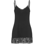 Damella Lace Camisole Svart viskos 46 Dam